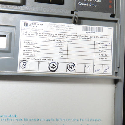 Eurotherm 955L-8R22 590 DRV DC Drive 34A 20HP Out + 590LDC/00/000