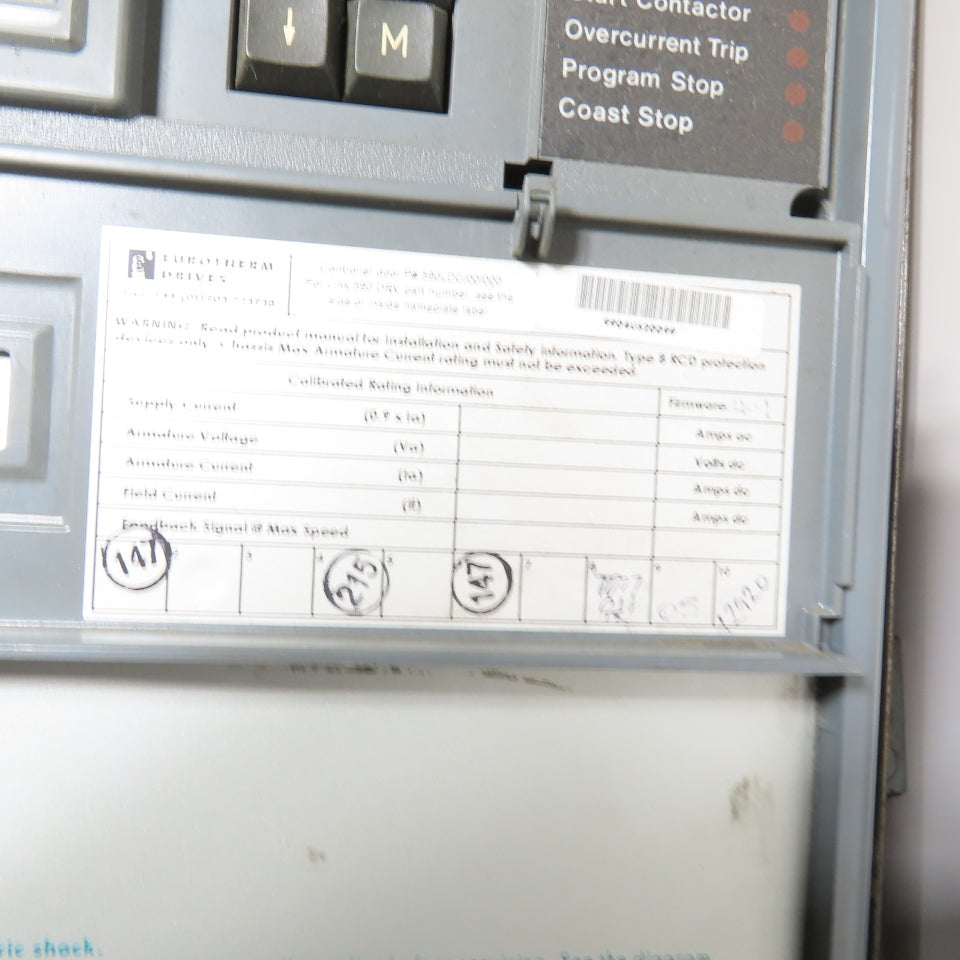 Eurotherm 955L-8R751 590 DRV DC Drive 14A 7.5HP Out + 590LDC/00/000