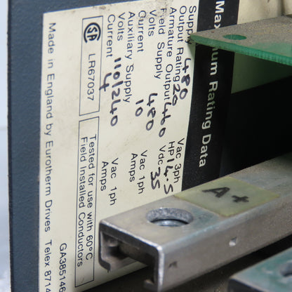 Eurotherm 590L/0350/9/1/1/0 14.5HP DC Drive 590/0350/9/1/1/0