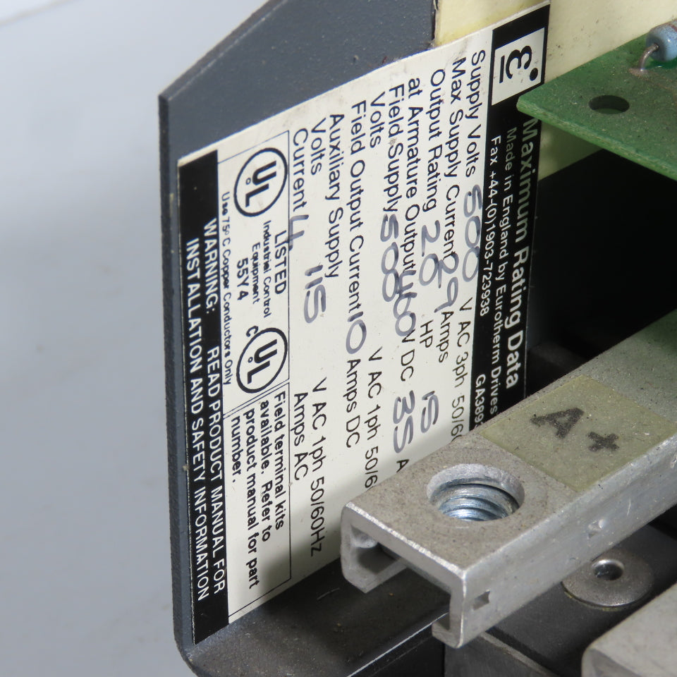 Eurotherm 590LC/0350/9/1/0/0/0/00/000 590C/0350/9/1/0/0/0/00/000 20HP DC Drive
