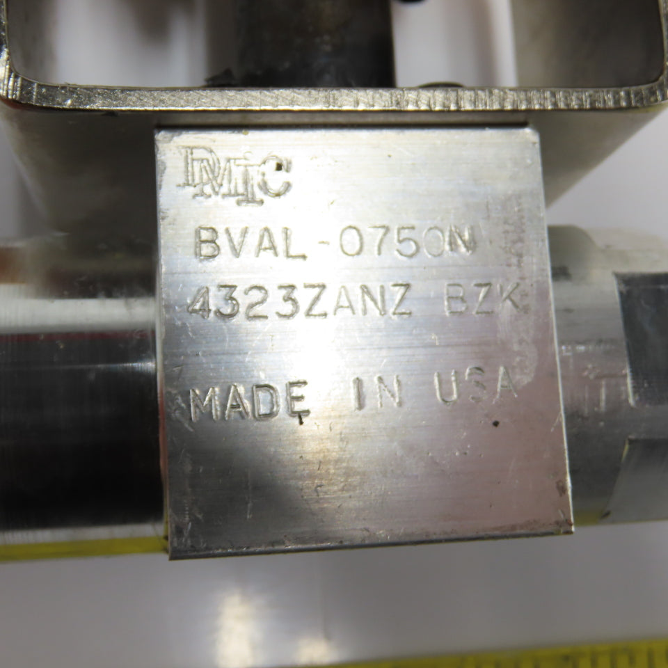 4323ZANZ BZK BVAL-0750N Pneumatic Spring Return Actuator with Ball Valve 120 PSI