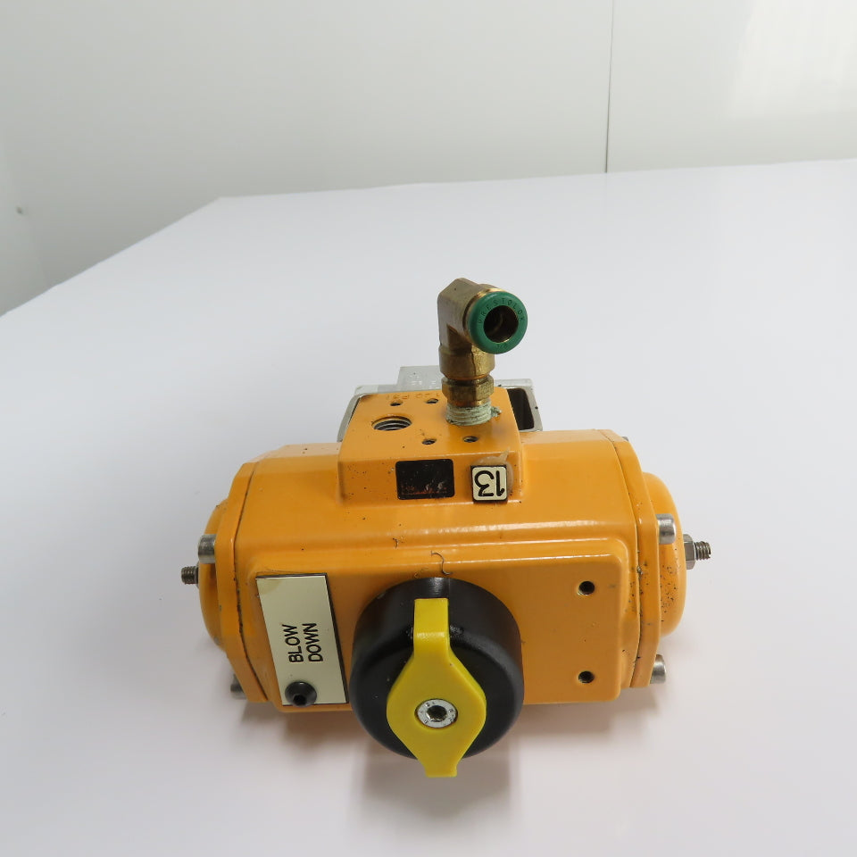 4323ZANZ BZK BVAL-0750N Pneumatic Spring Return Actuator with Ball Valve 120 PSI