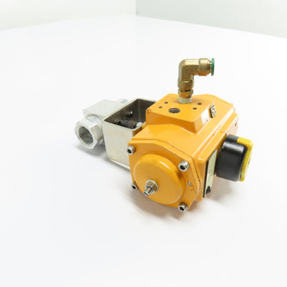 4323ZANZ BZK BVAL-0750N Pneumatic Spring Return Actuator with Ball Valve 120 PSI