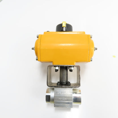 4323ZANZ BZK BVAL-0750N Pneumatic Spring Return Actuator with Ball Valve 120 PSI