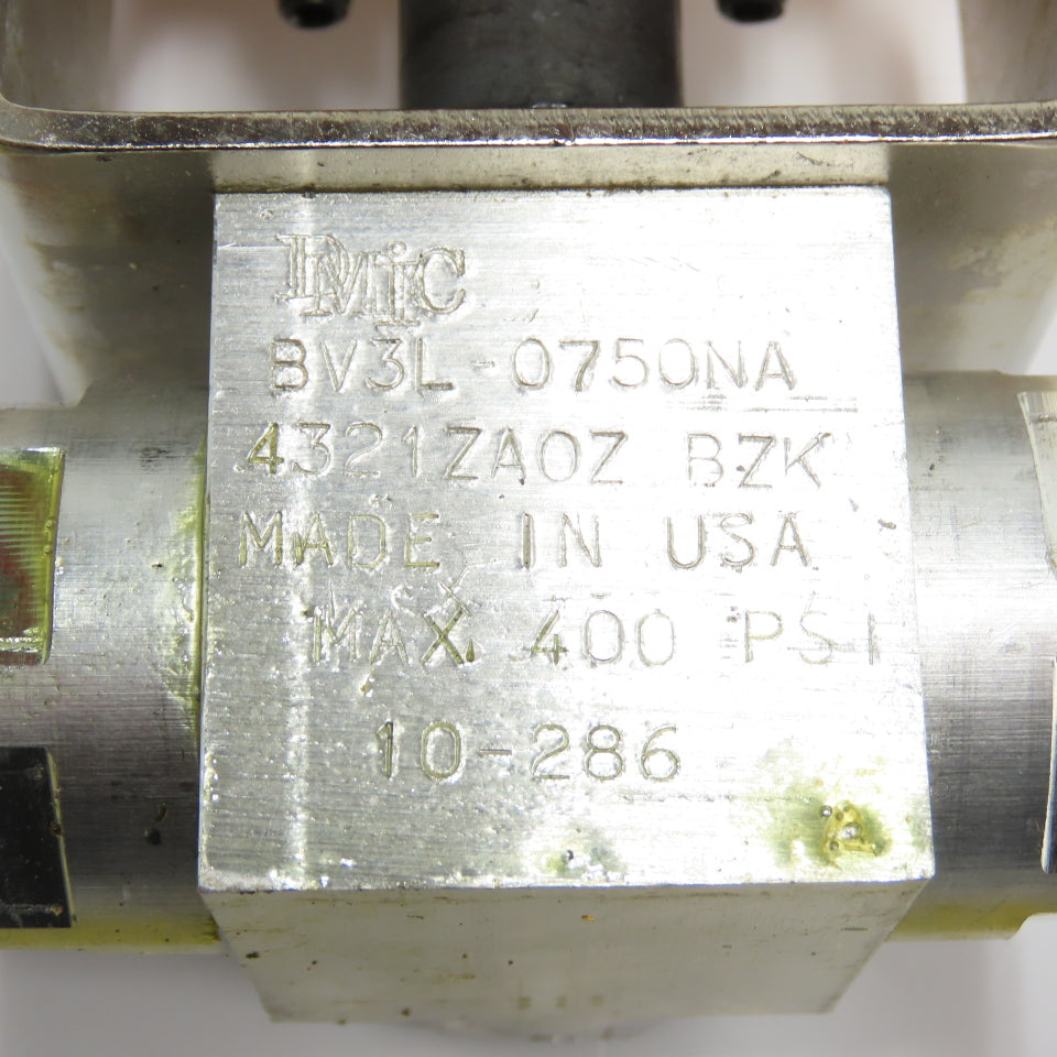 4321ZA0Z BZK BV3L-0750NA Pneumatic Actuated Ball Valve 3/4" NPT 120 PSI
