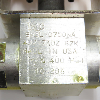 4321ZA0Z BZK BV3L-0750NA Pneumatic Actuated Ball Valve 3/4" NPT 120 PSI