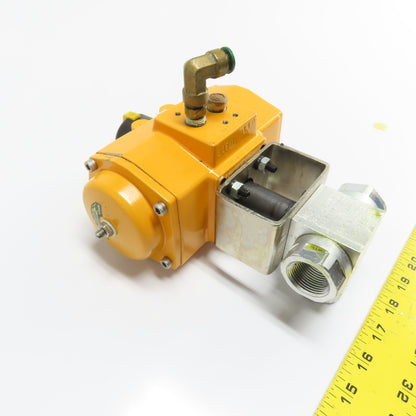 4321ZA0Z BZK BV3L-0750NA Pneumatic Actuated Ball Valve 3/4" NPT 120 PSI