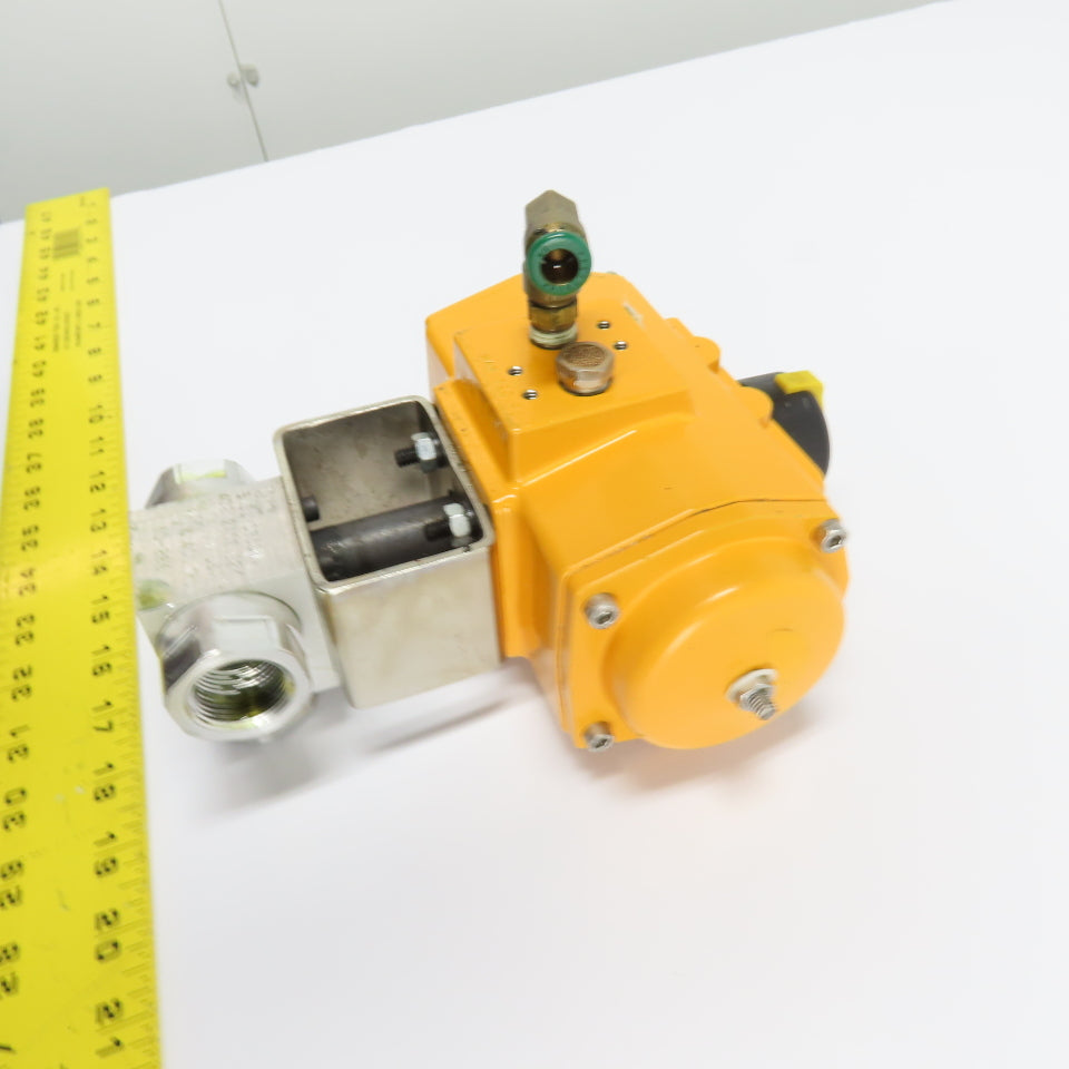 4321ZA0Z BZK BV3L-0750NA Pneumatic Actuated Ball Valve 3/4" NPT 120 PSI