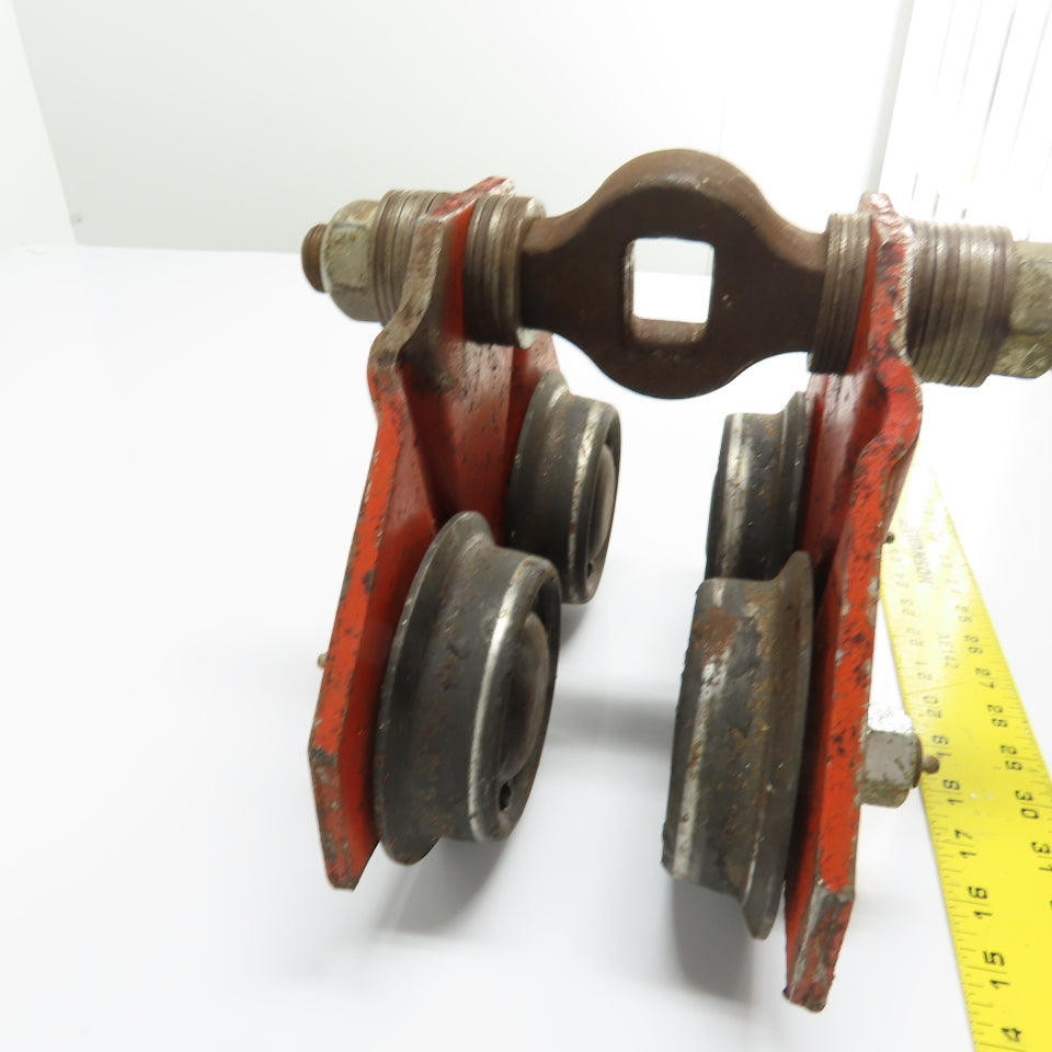 Coffing Hoist TF-20-P 1 Ton Manual Push/Pull Hoist Trolley 3"- 6" Beam Flange