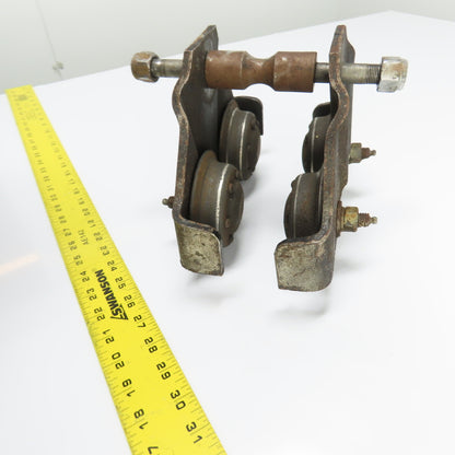 ARO 7702 1/2 Ton Push/Pull I-Beam Hoist Trolley 4" to 10"