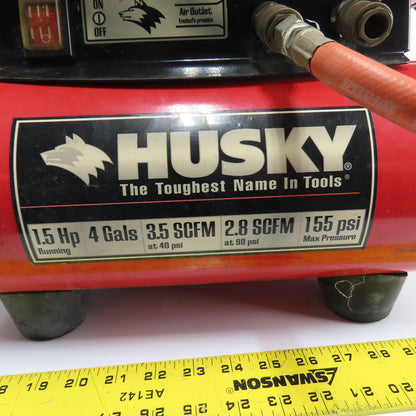 Husky H1504ST 1.5HP 4 Gallon Portable Rolling Air Compressor 155 PSI 120V