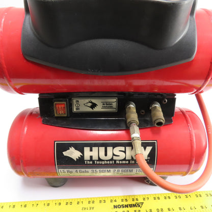 Husky H1504ST 1.5HP 4 Gallon Portable Rolling Air Compressor 155 PSI 120V