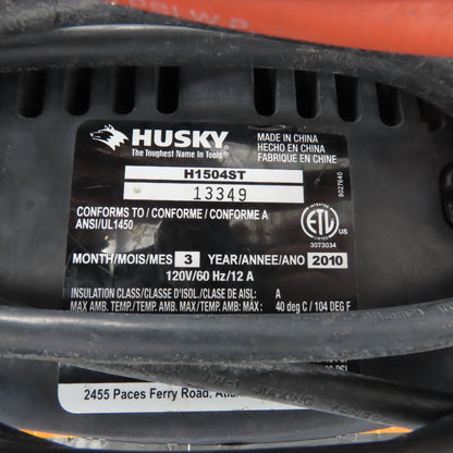 Husky H1504ST 1.5HP 4 Gallon Portable Rolling Air Compressor 155 PSI 120V