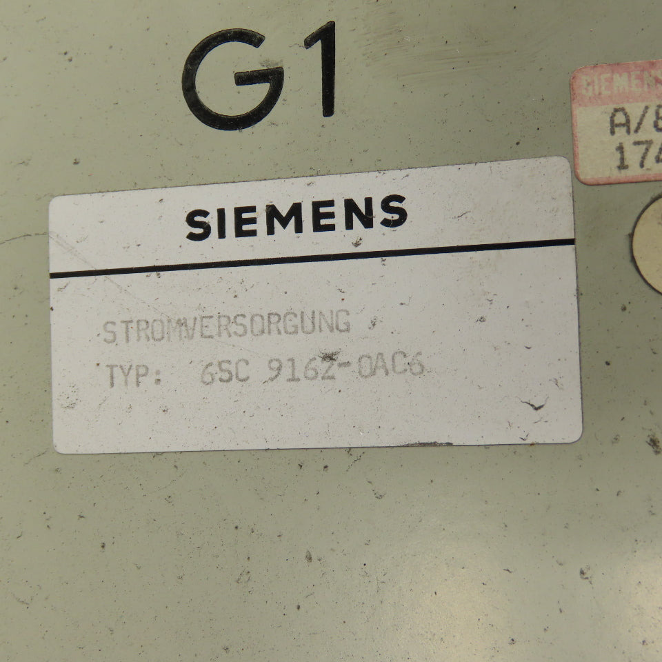 Siemens 6SC9162-0AC6 Stromversorgung Power Supply Module