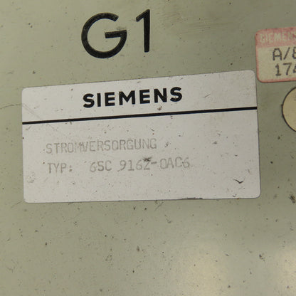 Siemens 6SC9162-0AC6 Stromversorgung Power Supply Module
