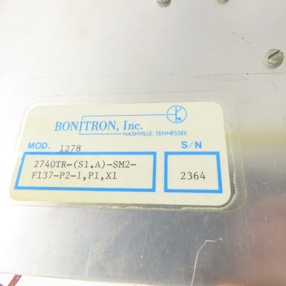 Bonitron 2740TR-(S1.A)-SM2-F137-P2-1,P1,X1 1278 Control Circuit Board Assembly