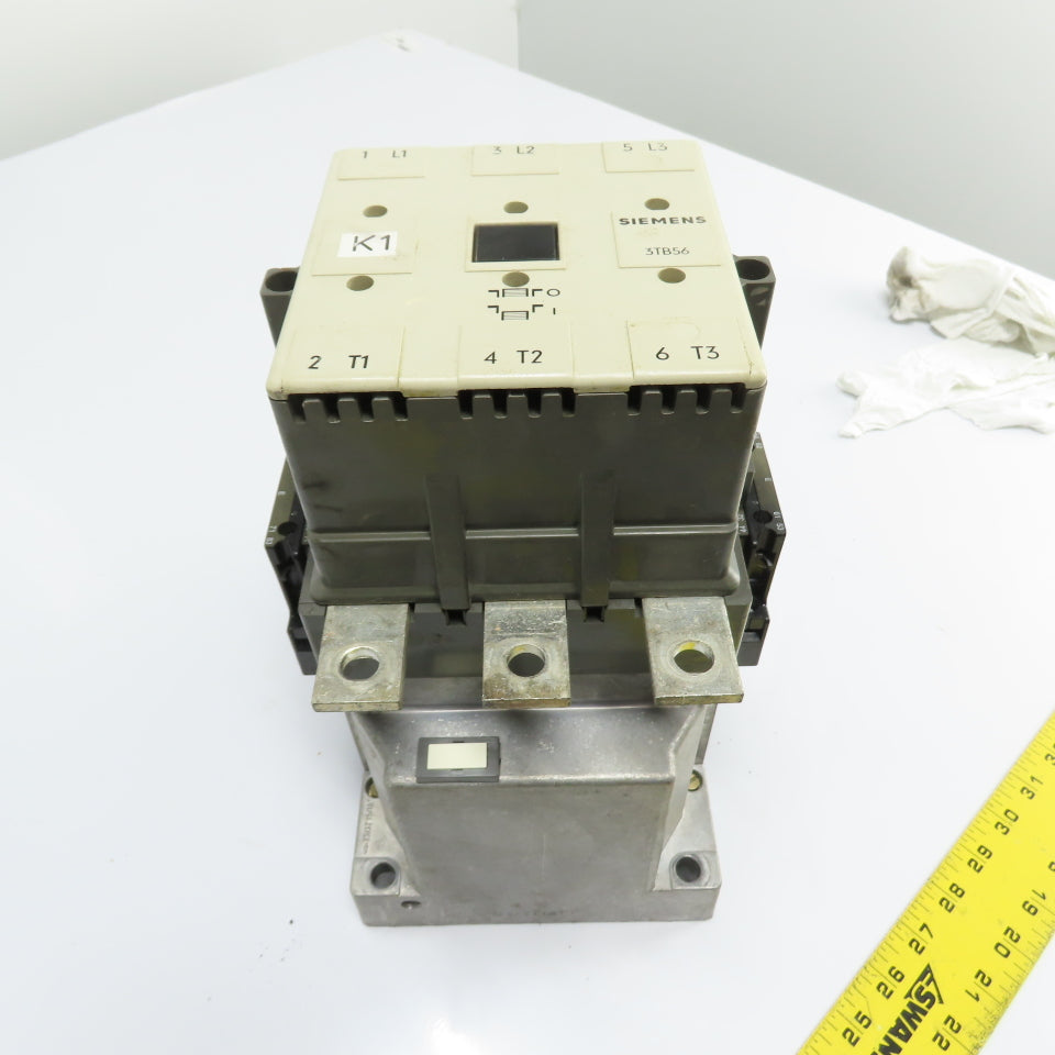 Siemens 3TB56 17-0B 400A 3-Pole NEMA Size 5 AC Contactor 600V