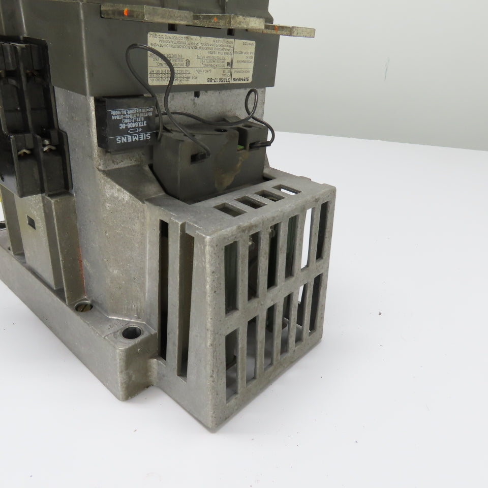 Siemens 3TB56 17-0B 400A 3-Pole NEMA Size 5 AC Contactor 600V