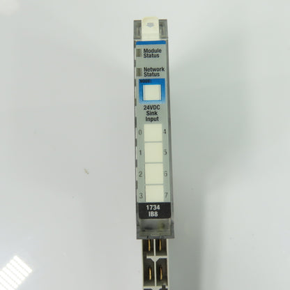 Allen-Bradley 1734-IB8 Point I/O 8-Point Sink Input Module 24VDC Ser D w/ Base