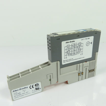 Allen-Bradley 1734-IB8 Point I/O 8-Point Sink Input Module 24VDC Ser D w/ Base