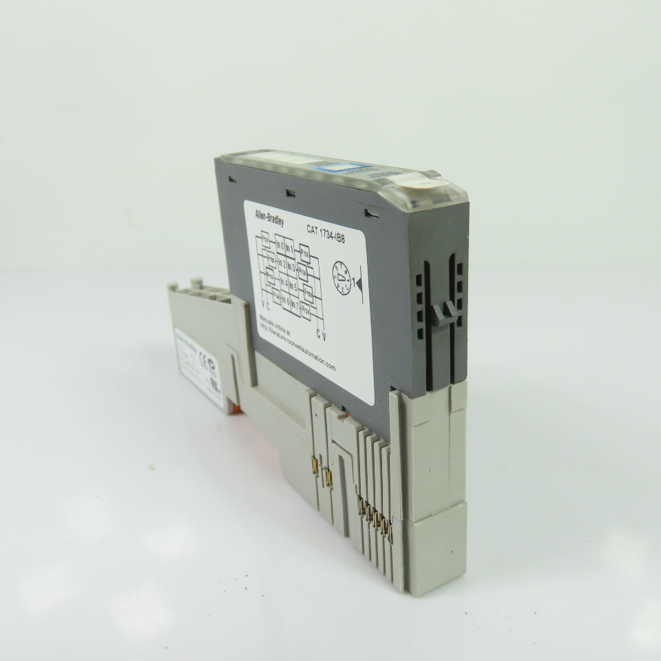 Allen-Bradley 1734-IB8 Point I/O 8-Point Sink Input Module 24VDC Ser D w/ Base