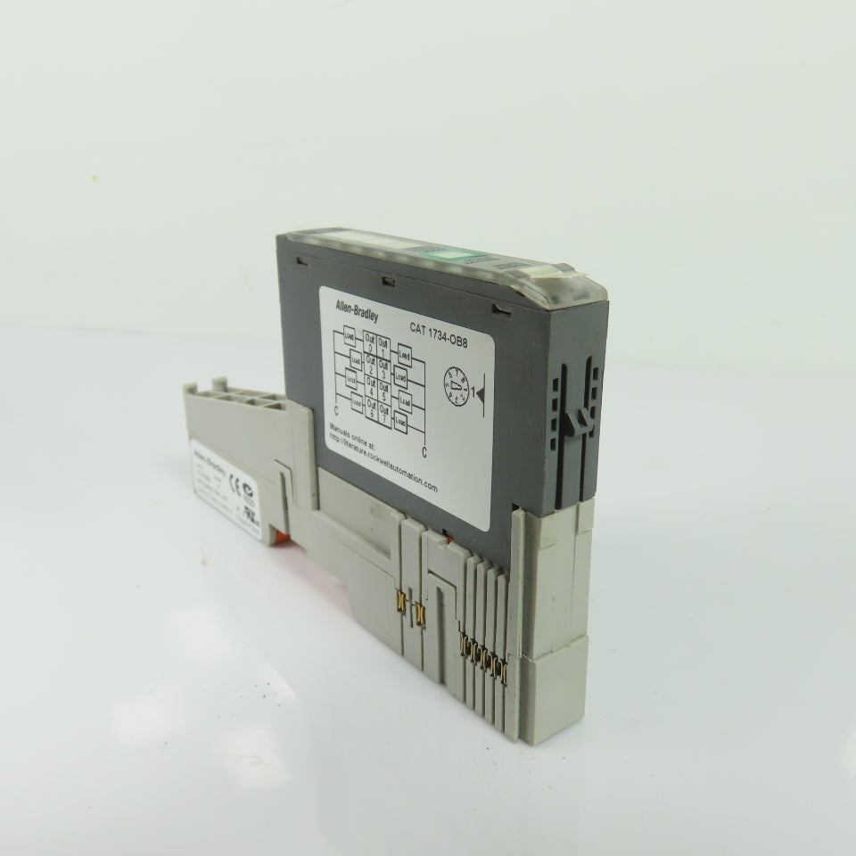 Allen-Bradley 1734-OB8 Point I/O 8-Channel Output Module Ser C W/ 1734-MB Base