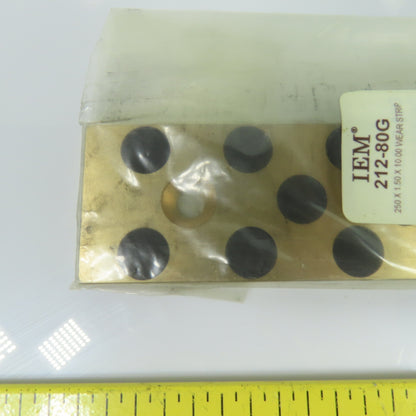 IEM 212-80G Self-Lubricating Bronze Wear Strip 0.250 x 1.50 x 10.00