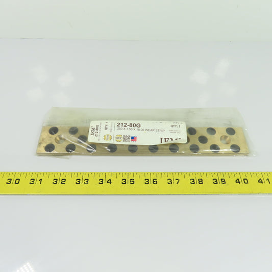 IEM 212-80G Self-Lubricating Bronze Wear Strip 0.250 x 1.50 x 10.00