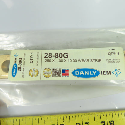 Danly IEM 28-80G Self-Lubricating Bronze Wear Strip .250 x 1.00 x 10.00