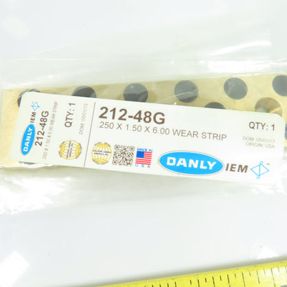 Danly IEM 212-48G Self-Lubricating Wear Strip .250 x 1.50 x 6.00