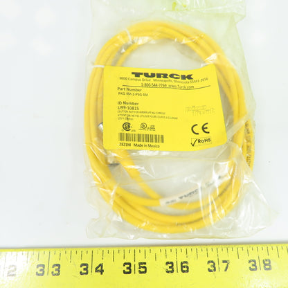 Turck U99-10815 PKG 4M-2-PSG 4M PicoFast Cordset Sensor Cable 4-Pin Female/Male