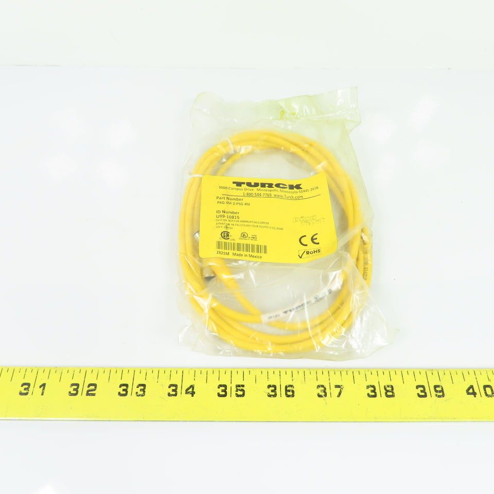 Turck U99-10815 PKG 4M-2-PSG 4M PicoFast Cordset Sensor Cable 4-Pin Female/Male