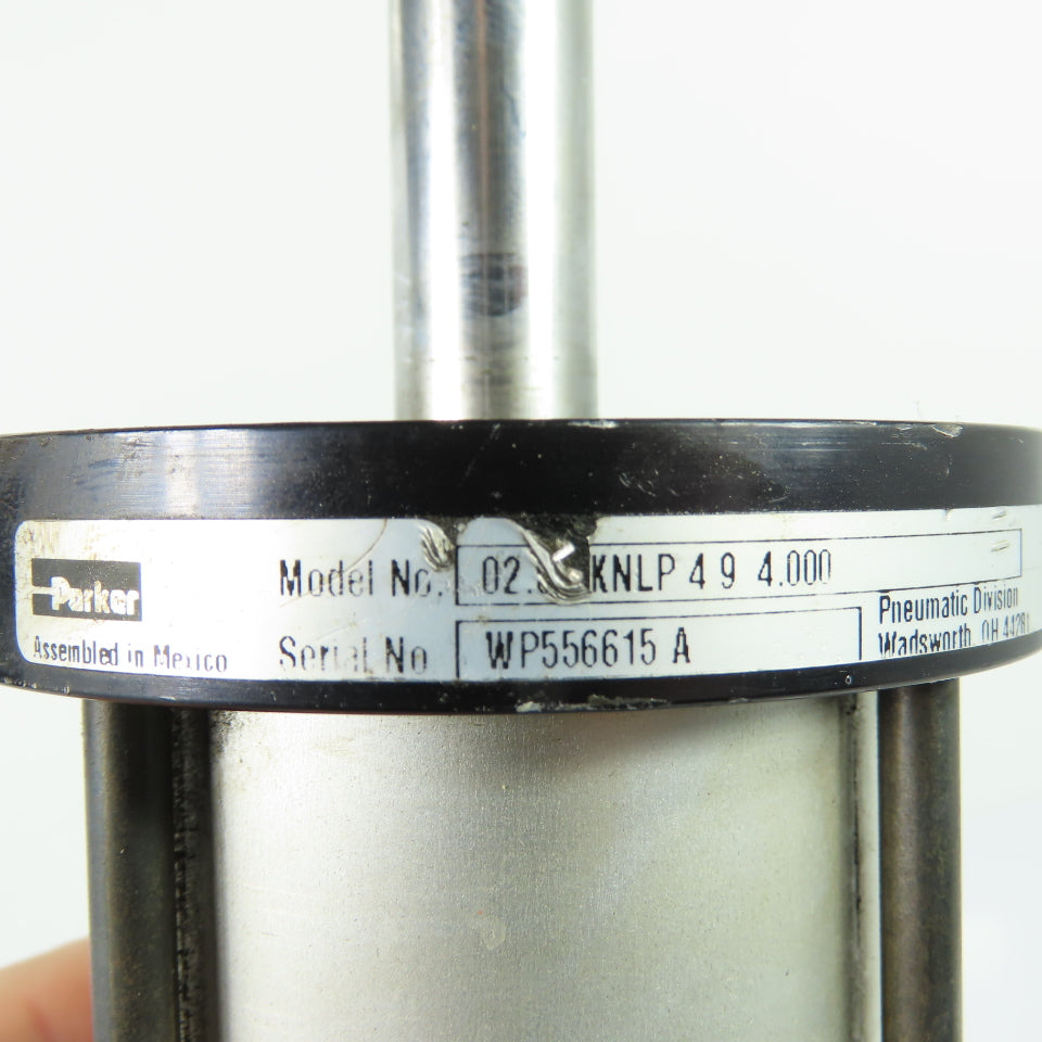 Parker 02.00KNLP 4 9 4.000 2" Bore 4" Stroke Double End Pneumatic Air Cylinder