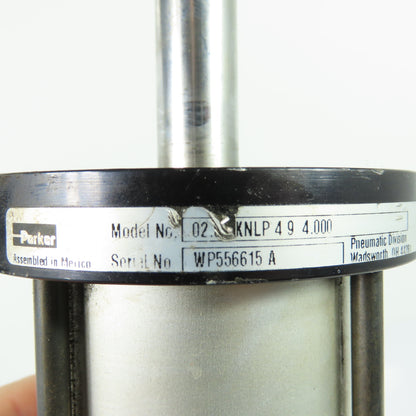 Parker 02.00KNLP 4 9 4.000 2" Bore 4" Stroke Double End Pneumatic Air Cylinder