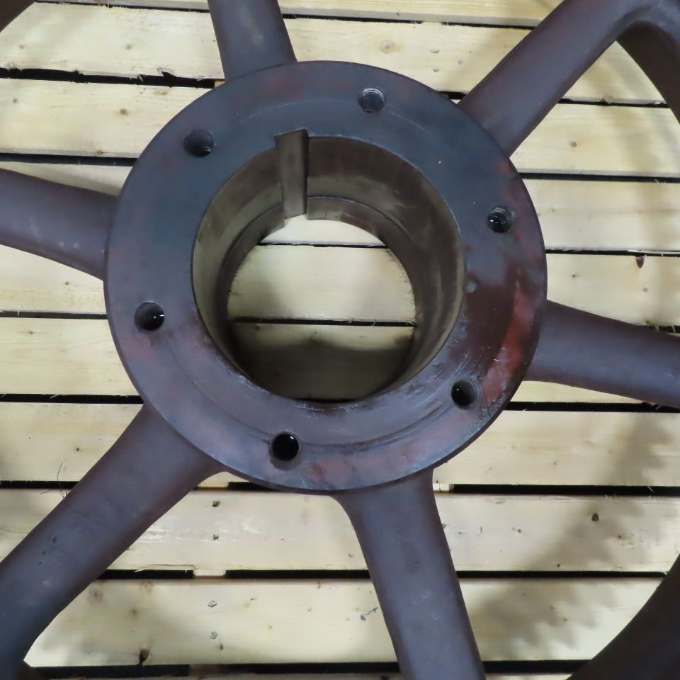 1050mm OD x 150mm Wide 100T Spoked Wheel Right Hand Helical Drive Gear 9" Keyed