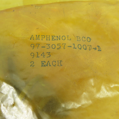 Amphenol 97-3057-1007-1 Cable Clamp Lot of 2
