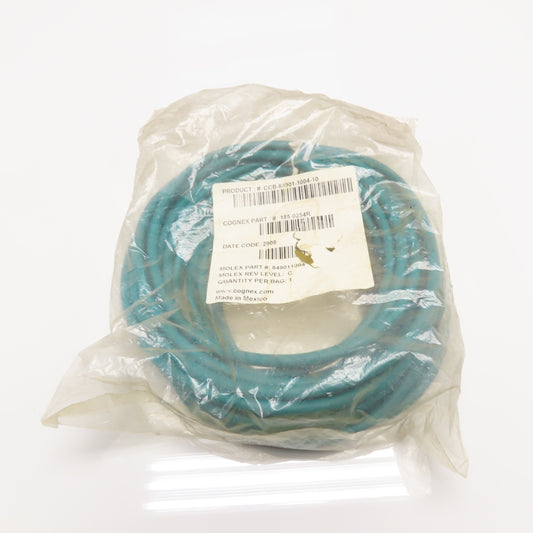 Cognex 185-0254R CCB-84901-1004-10 M12 to RJ45 Industrial Ethernet Cable 10m