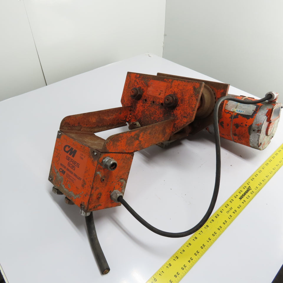 CM Series 635 1/8-2 Ton Power Trolley 1/4HP 3Ph 208-230/460V 38.5FPM