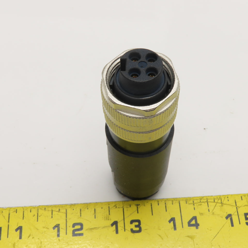 Allen-Bradley 871A-TS4-N2 Mini 4-Pin Straight Female Field Attachable Connector