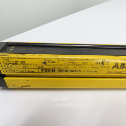 ABB FRII-4-30-1350 /FTII-4-30-1350 Safety Light Curtain Transmitter Receiver Set