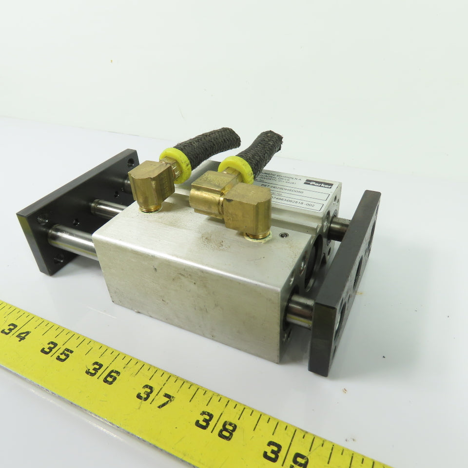 Parker P5T-H025DHSD050 Guided Air Slide Cylinder Twin Rod 145 PSI 50mm Stroke
