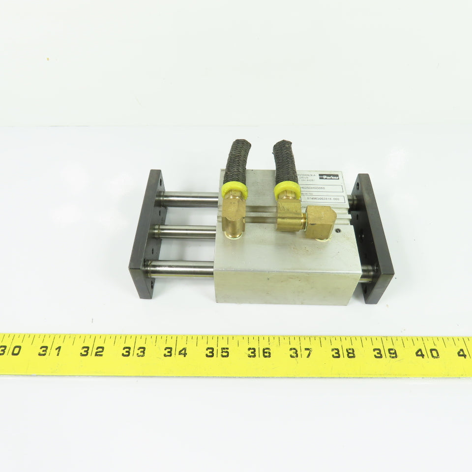 Parker P5T-H025DHSD050 Guided Air Slide Cylinder Twin Rod 145 PSI 50mm Stroke