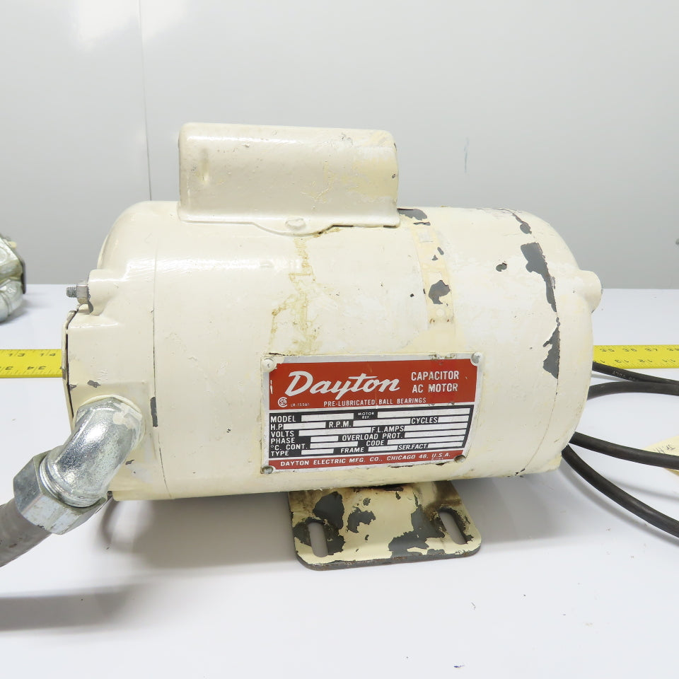 Dayton 5K118-B 1/3HP Electric Motor 115/208-230V 1Ph 1140RPM 56 Frame