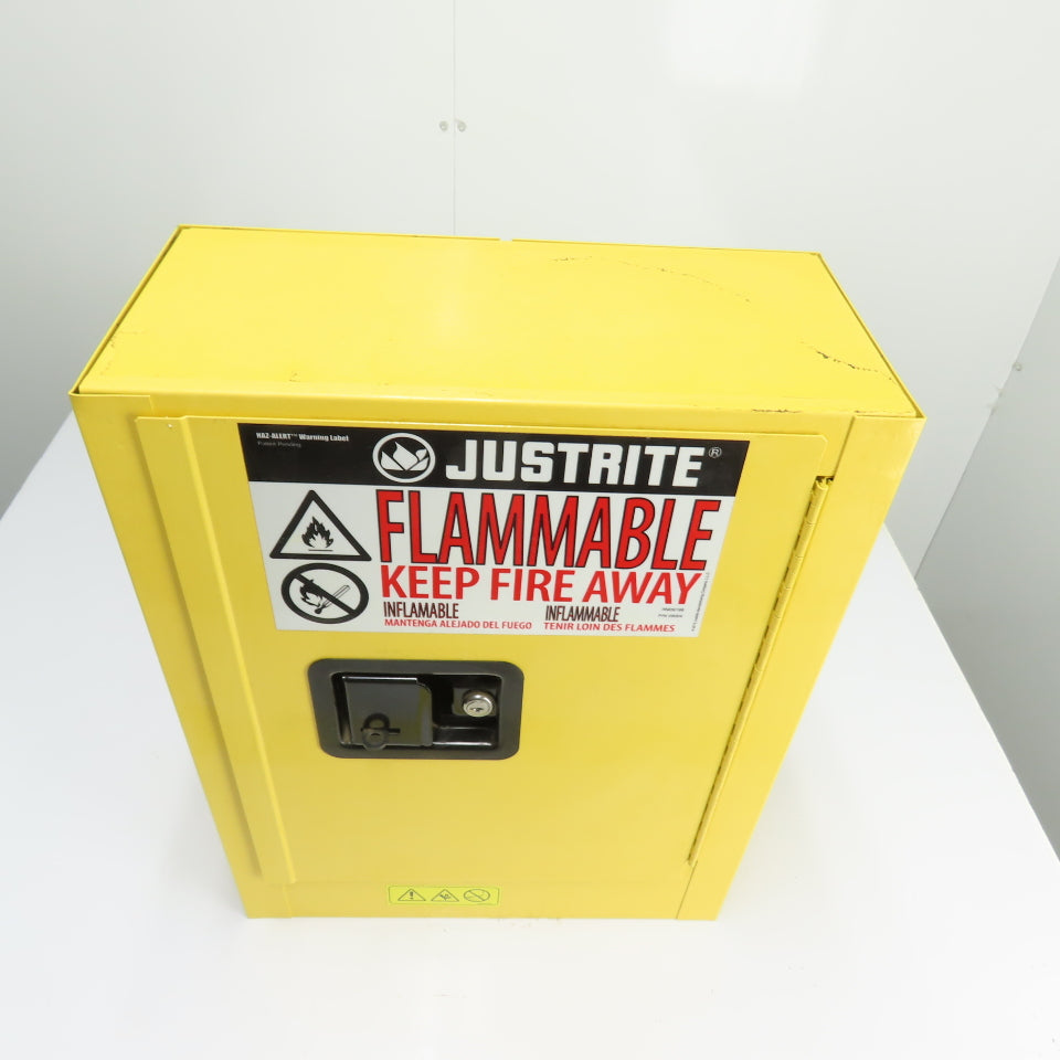 Justrite 890200 2 Gallon Flammable Liquid Storage Cabinet 17" x 8" x 22"