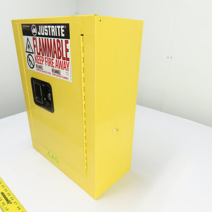 Justrite 890200 2 Gallon Flammable Liquid Storage Cabinet 17" x 8" x 22"