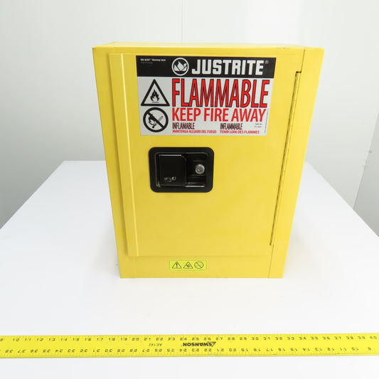 Justrite 890200 2 Gallon Flammable Liquid Storage Cabinet 17" x 8" x 22"