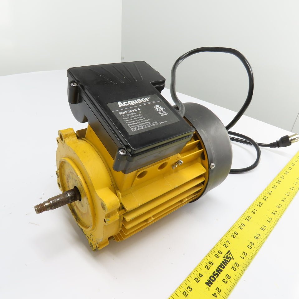 Acquaer SWP200A-4 Electric Pool Pump Motor 110-120V 18A Tested