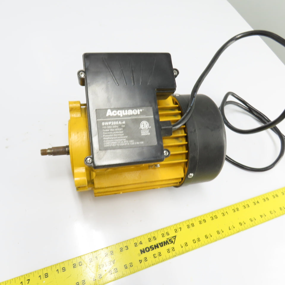 Acquaer SWP200A-4 Electric Pool Pump Motor 110-120V 18A Tested