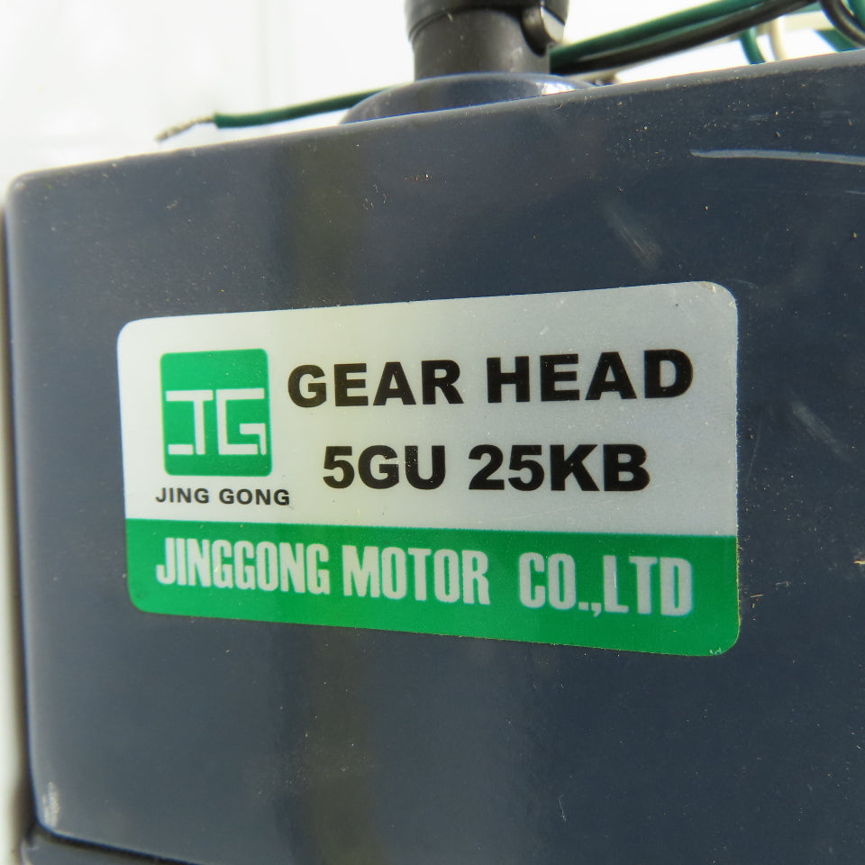 Jinggong 5IK120GU-YF 120W Gear Motor 220/380V 3Ph 1800RPM 25:1 Ratio