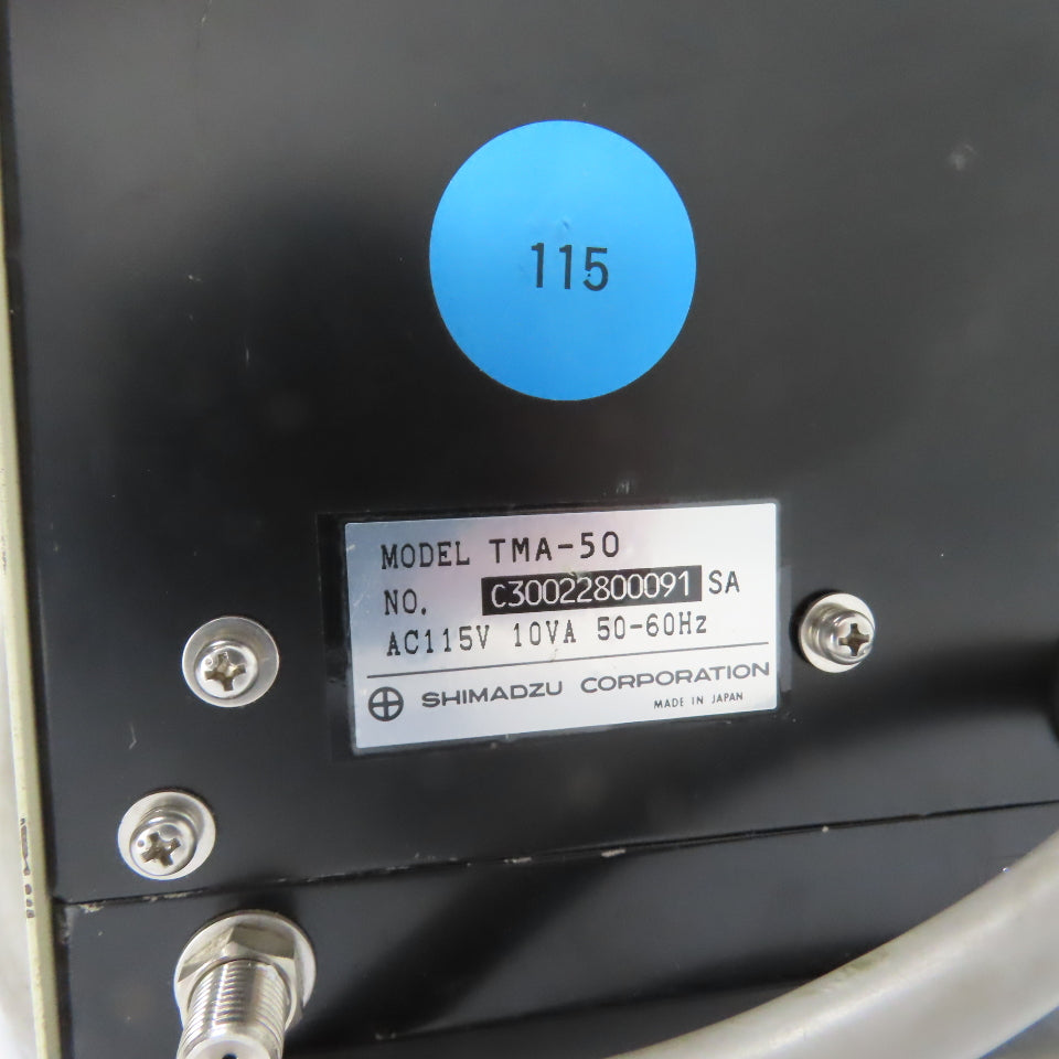 Shimadzu TMA-50 Shimadzu TMA-50 Thermomechanical Analyzer 115V 10VA